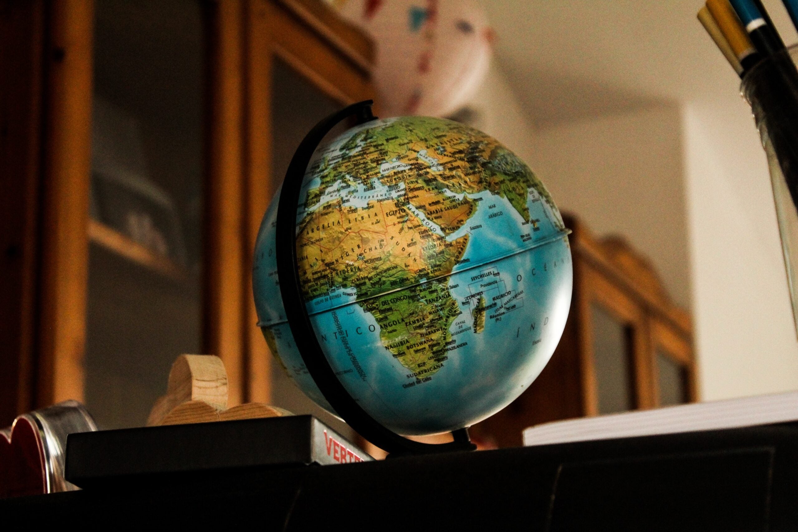 globe in classroom