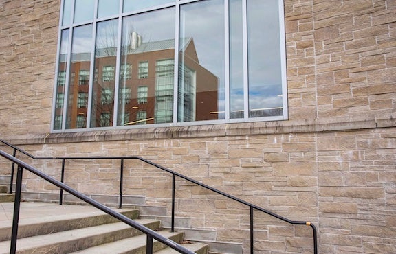 outside image of URI building and stairs