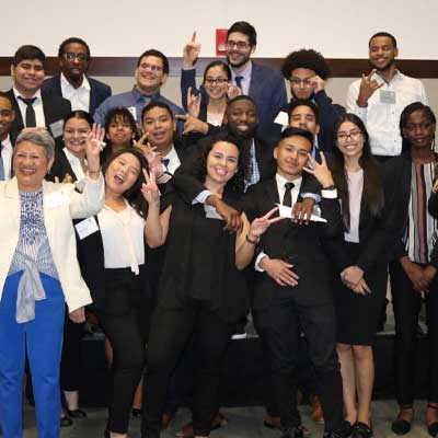 Members of the NABA club in the College of Business