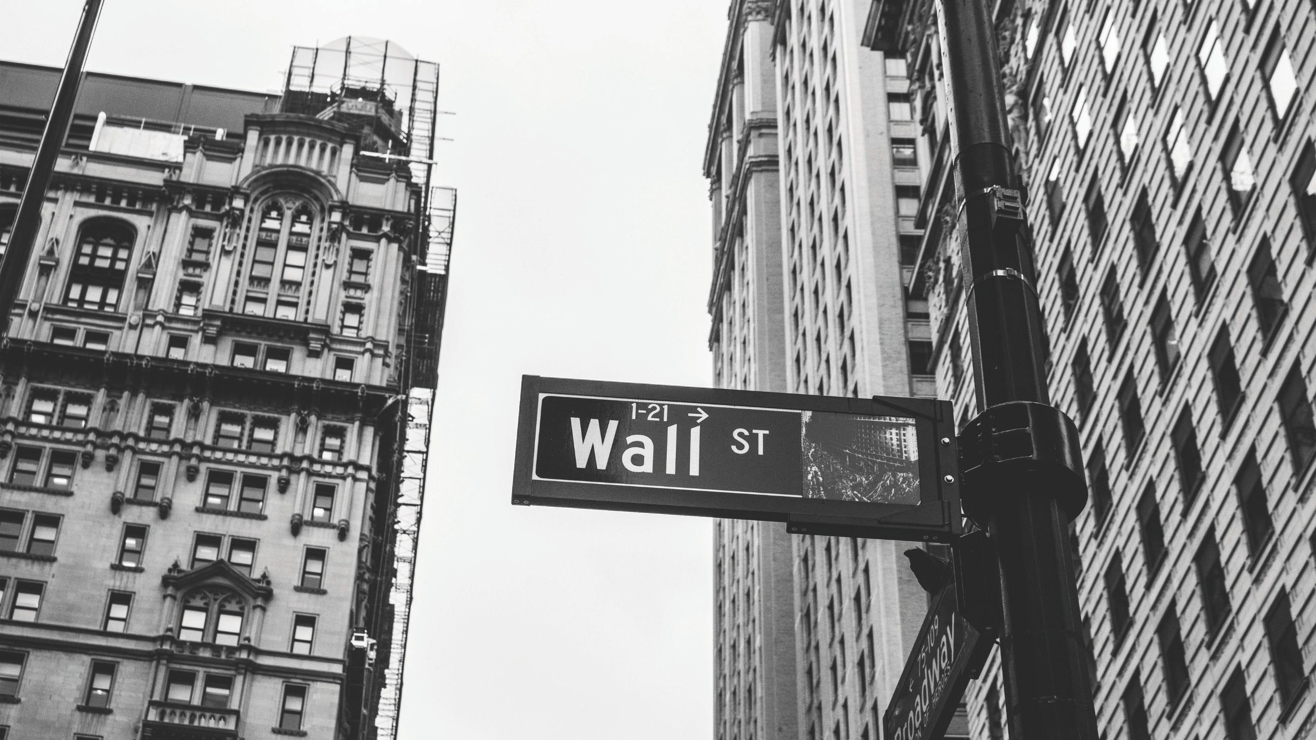 Street sign for Wall Street