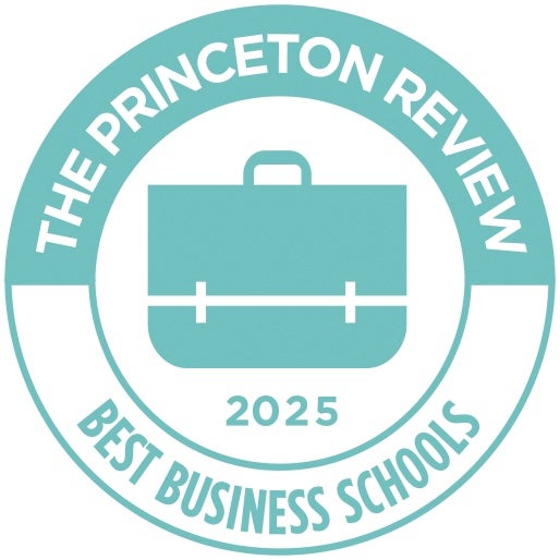 Princeton Review 2025 Best Business Schools badge