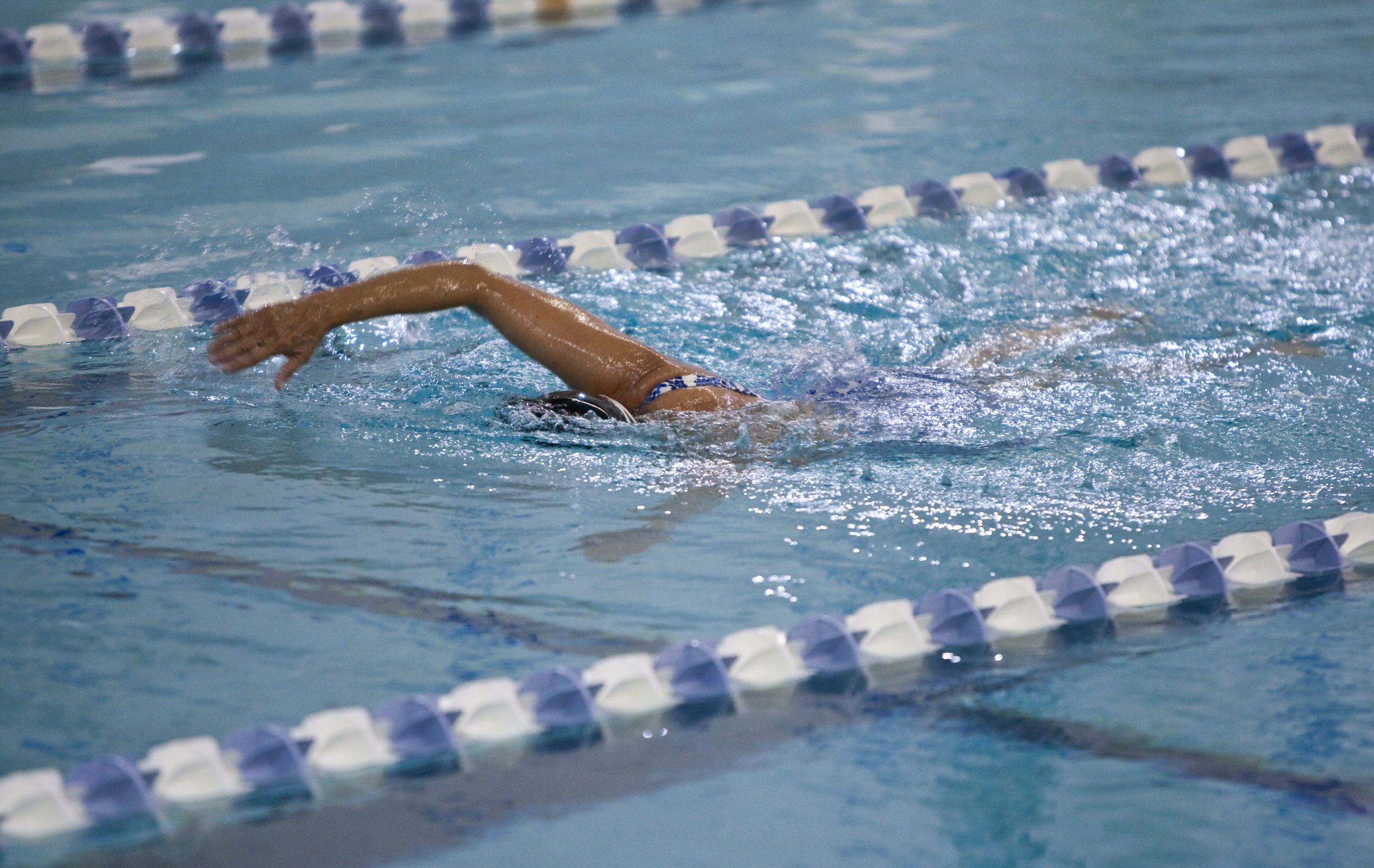 Lap swimming in the Tootell Aquatic Center