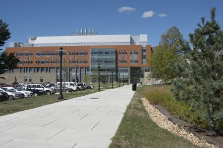 Chem building and walkway