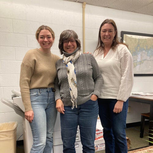 URI food science researchers Liz Kass, Lori Pivarnik and Nicole Richard (left-right). (Photos courtesy Nicole Richard)