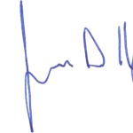 College of the Environment and Life Sciences Dean, Dr. John Kirby's signature