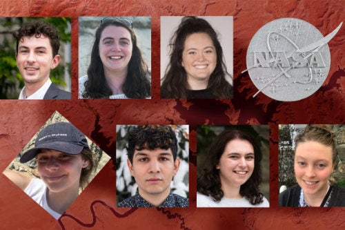 A collection of headshots of nine NASA R.I. Space Grant recipients