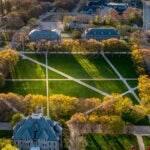 image of an aerial view of the URI quad