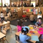 Students from Chariho and Woonsocket High School Career and Technical Education programs recently visited the URI Child Development Center in Kingston for a lesson in early childhood education.
