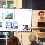 URI Communicative Disorders Assistant Professor Marc Maffei presents his research on the impact of motor skills on speech and language development during a recent College of Health Sciences forum.