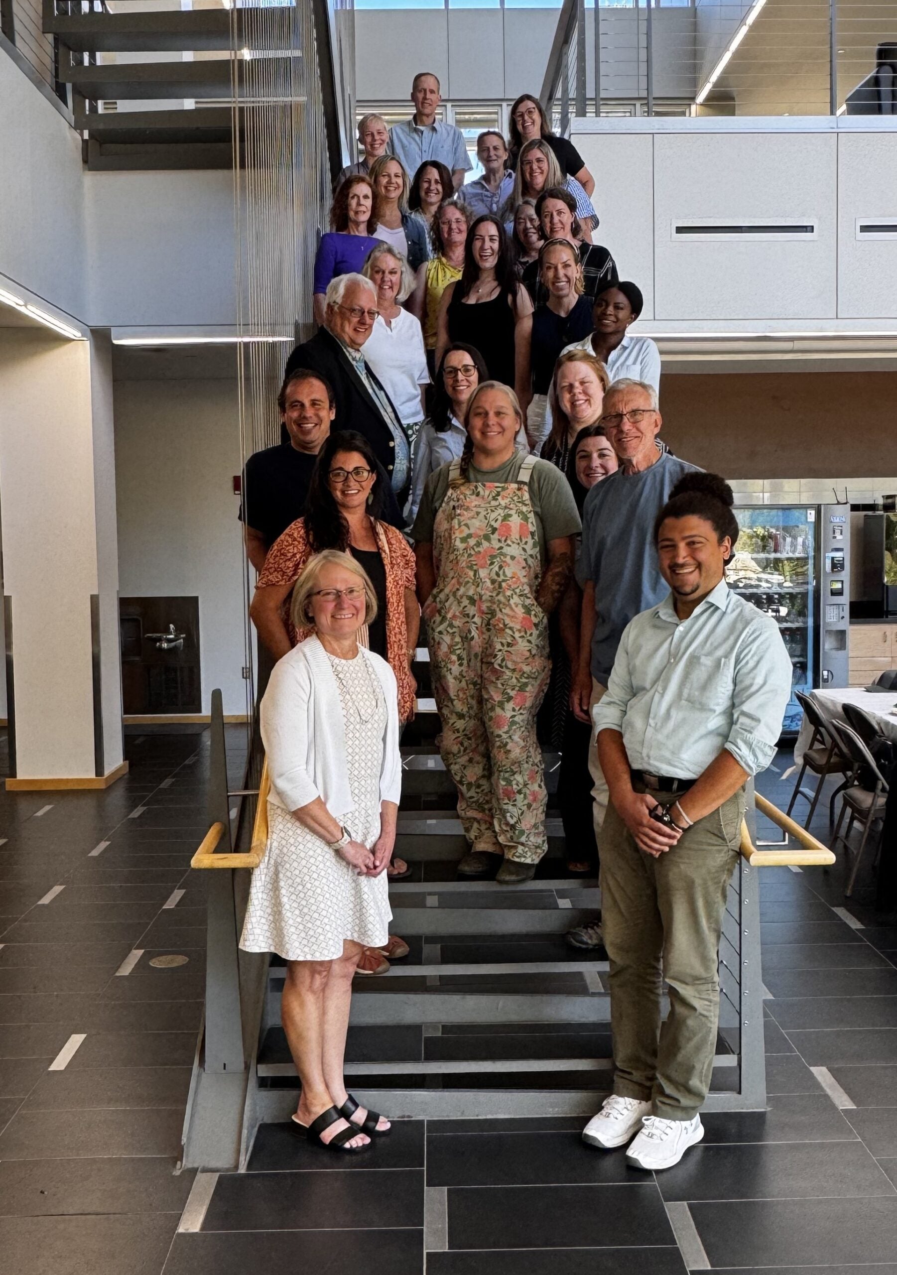 Dean Jean Vandergenst (front left) and URI Cooperative Extension faculty and staff, August 2025.