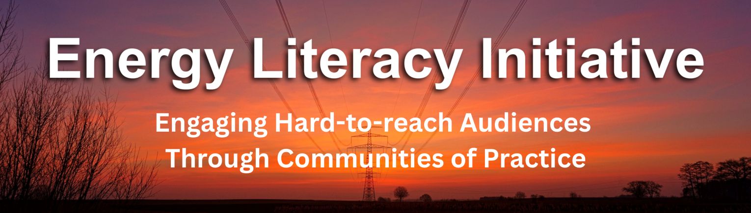 Energy literacy banner