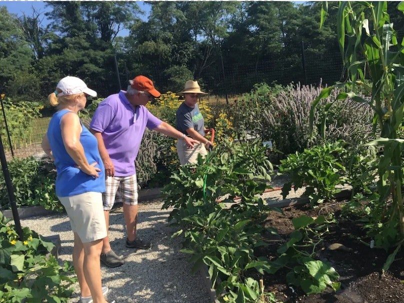 URI Master Gardeners at Mount Hope Farm in Bristol, RI