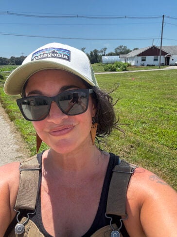 Sejal Lanterman on farm