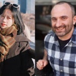Yue Du (L) and Nathan Lally (R)