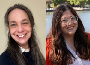 Alyx Healy and Jennifer Stoudt