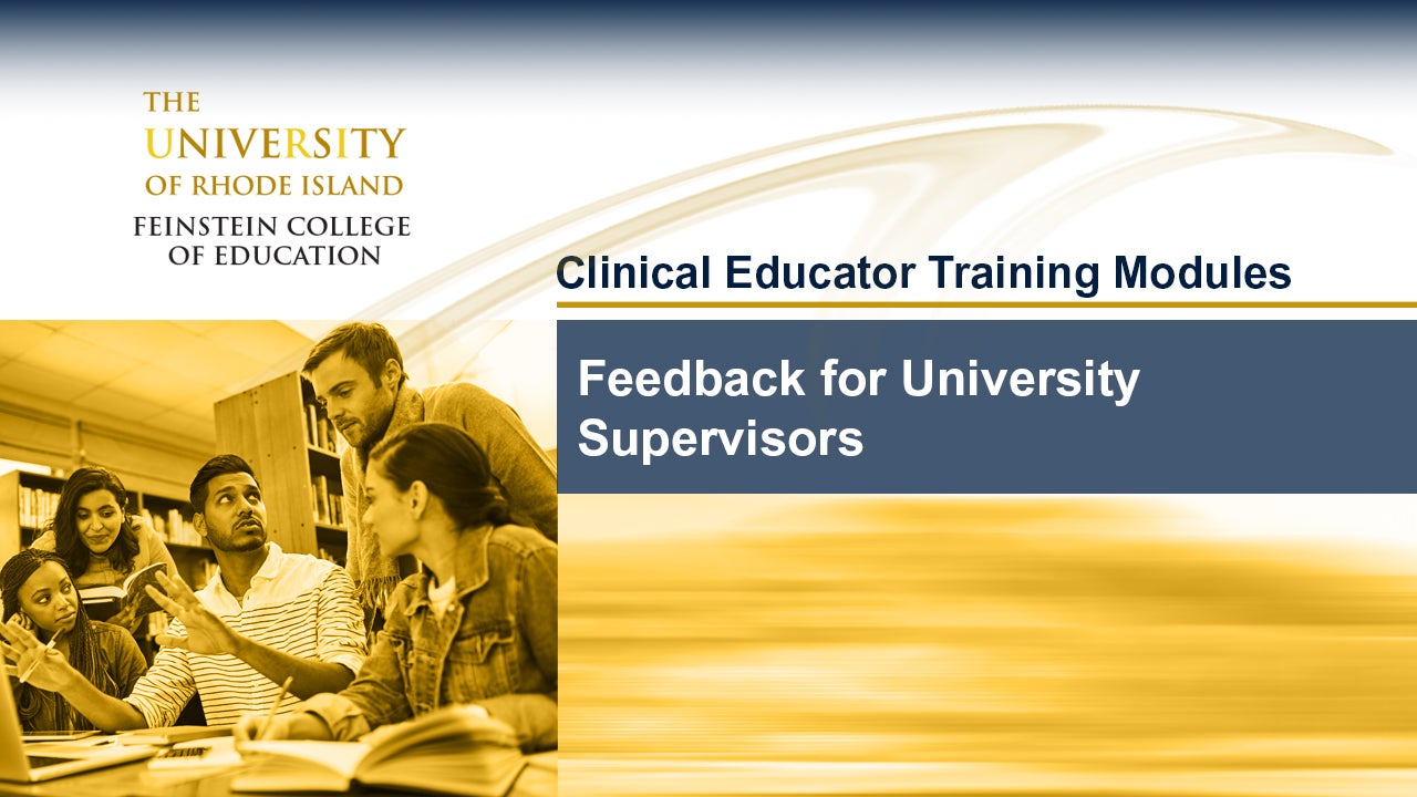 FeedbackForUniversitySupervisors