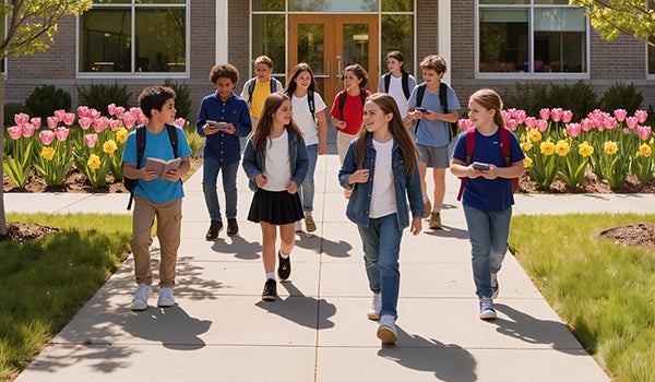 Middle school kids