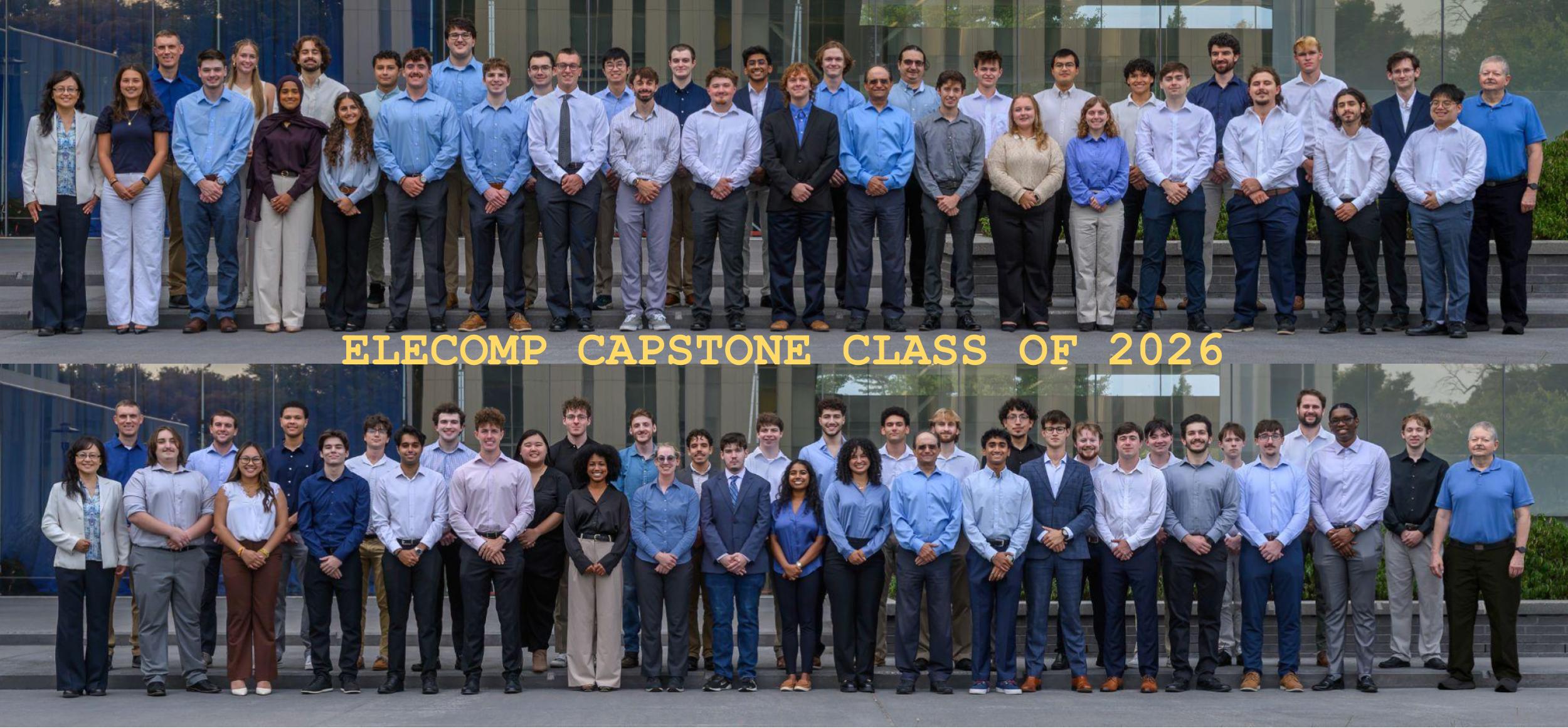 ELECOMP Capstone students group photo