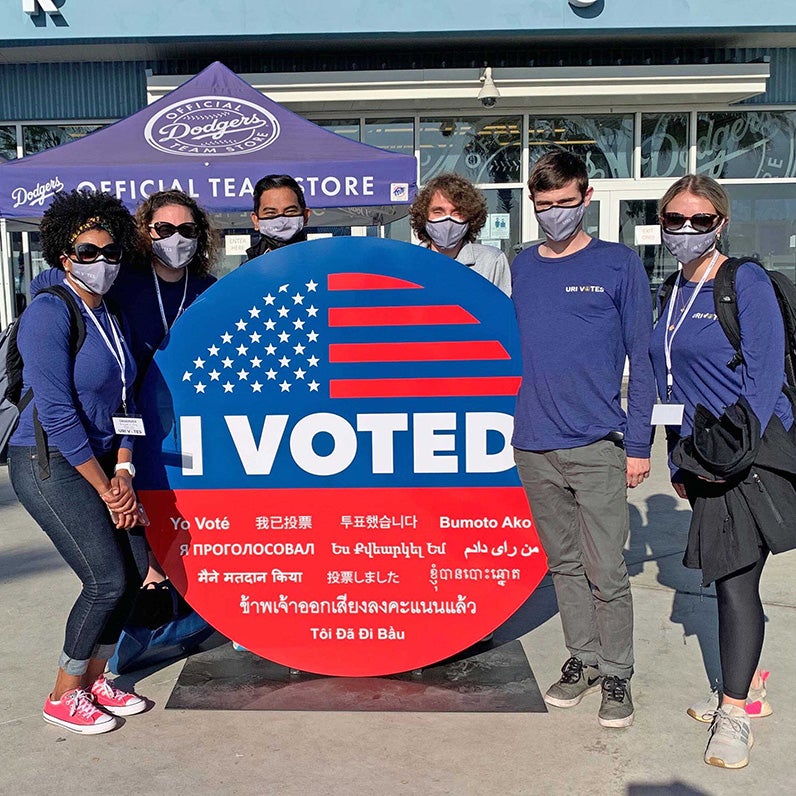 URI VOTES research team in LA