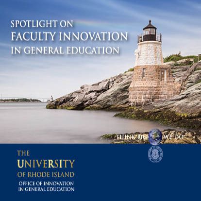 Faculty spotlight graphic with lighthouse