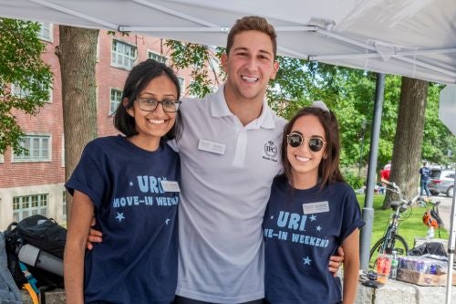 members of panhellenic at a table
