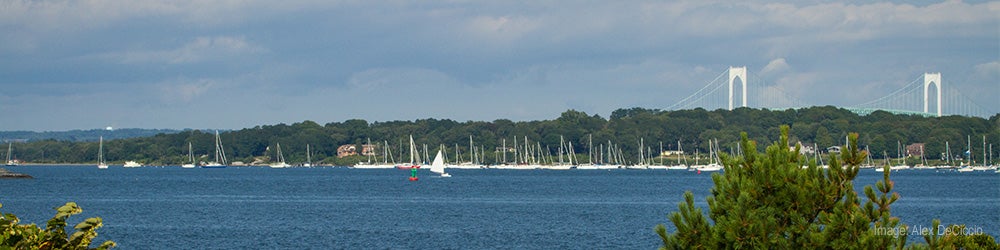 Photo of Narragansett Bay as seen from GSO.
