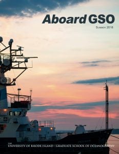 Front cover of Aboard GSO - Summer 2018