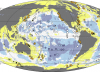 Global map of dissolved oxygen and sulfate in subseafloor sediment.