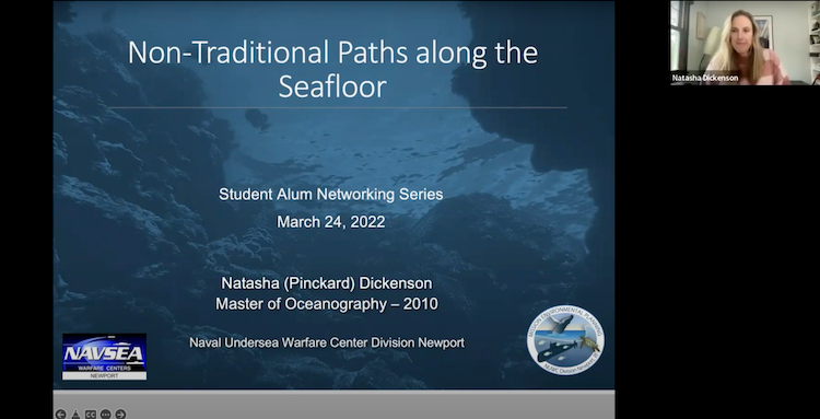 Screen shot of opening of presentation by N.P. Dickenson