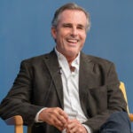 Photo of Bob Woodruff speaking at the 2026 Amanpour lecture