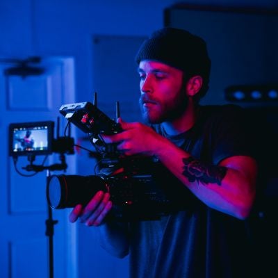 videographer filming a scene