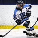 Cassie Catlow playing hockey