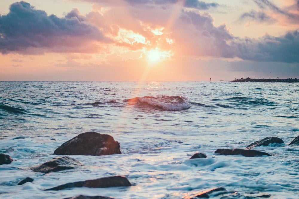 Seascape shot of Narragansett Bay by URI alumnus Corey Favino