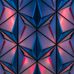 Abstract image showing multicolored facets