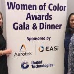 Catalina Martinez and Sheekela Baker-Yeboah at the Women of Color STEM Conference, October 5, 2019.