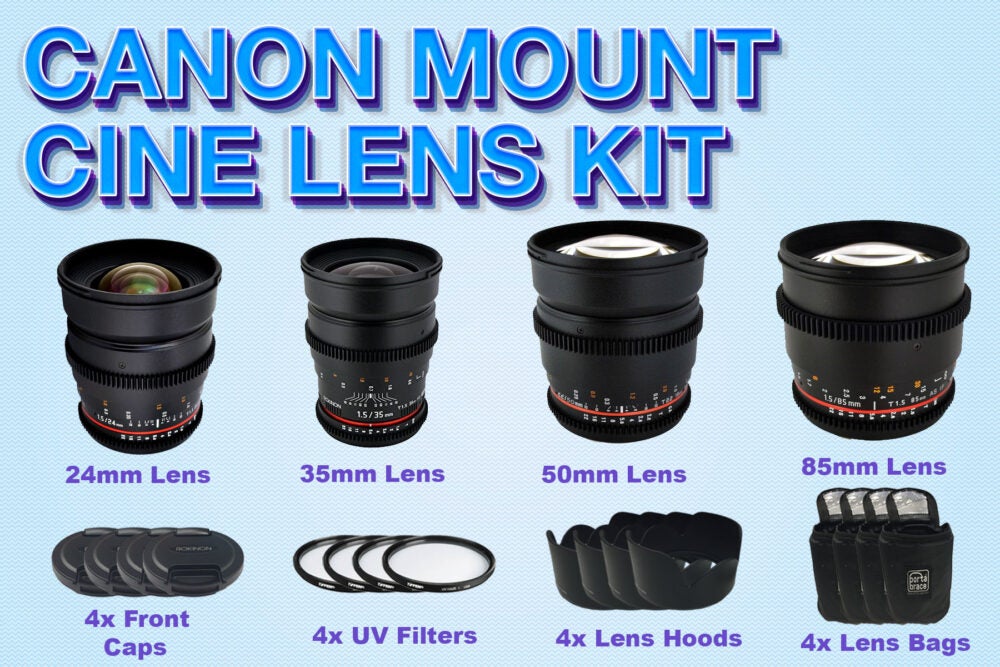 Canon Mount Cine Lens Kit Media Equipment Center