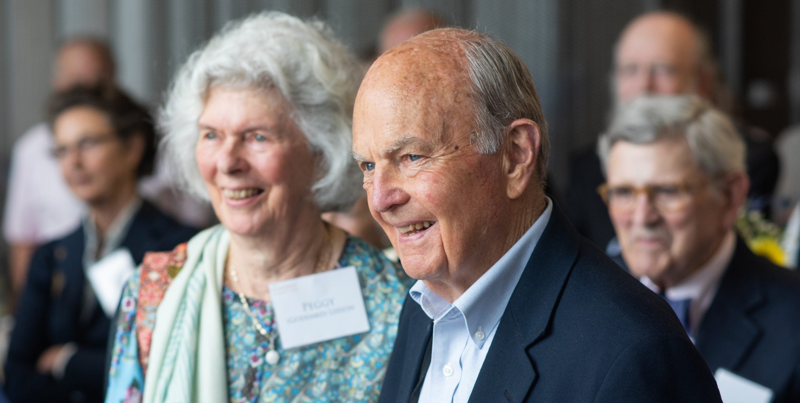 Photo of Robert Leeson, Jr and his wife, Peggy