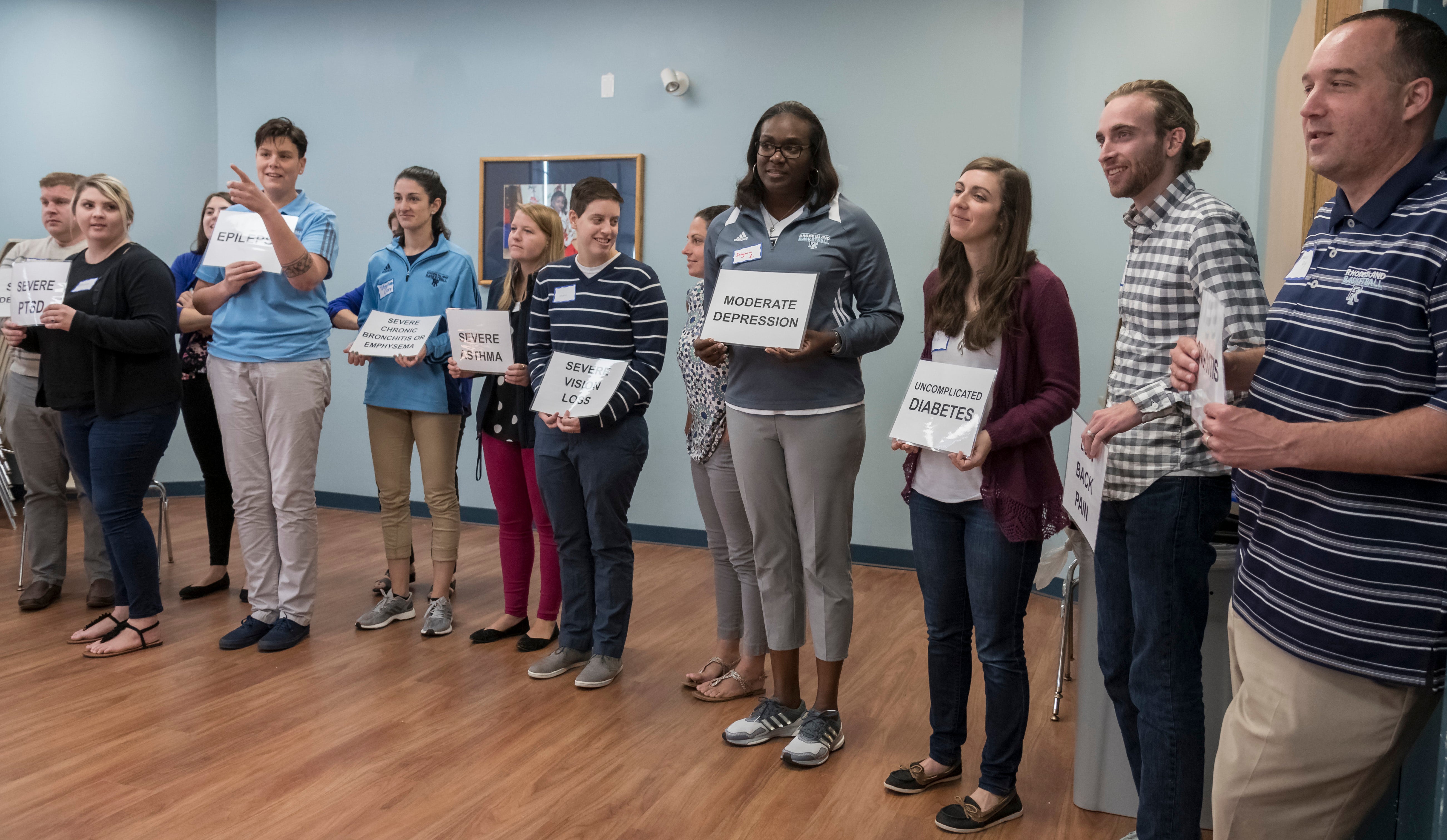 Mental Health First Aid training session at URI.