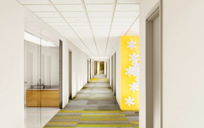 Hallway in the Nursing Education Center