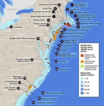 How Is Offshore Renewable Energy Developing Along the East Coast of the ...