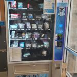 URI’s wellness vending machine is available any time of day in the 24-hour study room on the first floor of URI’s Robert L. Carothers Library & Learning Commons. (URI Photos/Neil Nachbar)