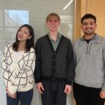 URI College of Pharmacy students Hailey Joo, J.T. Berard-Moore, and Sami Gangji beat out 79 other colleges of pharmacy to win first place in the 2025 National Clinical Research Challenge of the American College of Clinical Pharmacy.