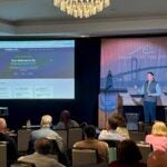 Sean Jeffrey, professor of pharmacy practice at the University of Connecticut, presented a session on the “Promise and Pitfalls of AI in Pharmacy Practice" during the URI College of Pharmacy's 41st annual Seminar By the Sea conference.
