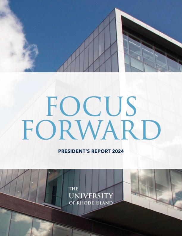 Front cover of the Focus Forward: President's Report 2024