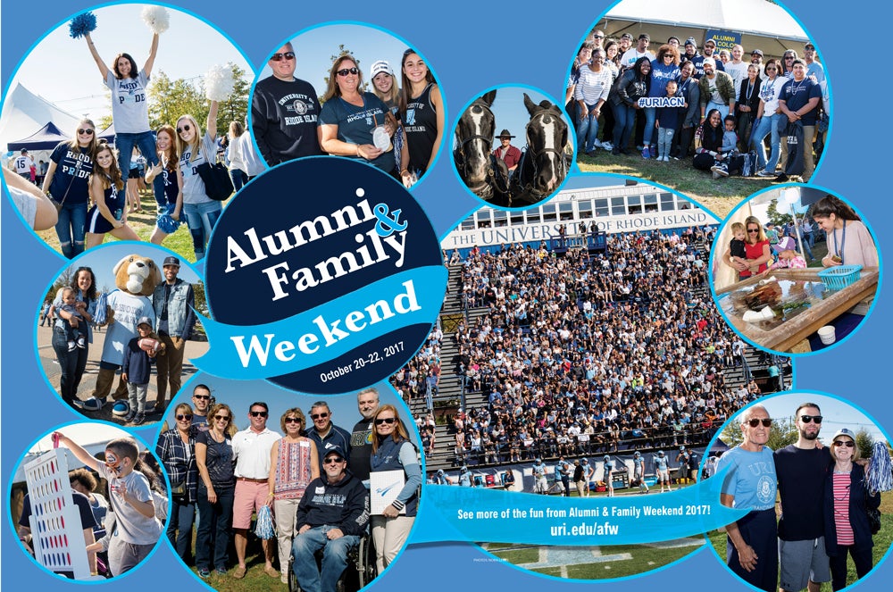 A montage of photos from Family Weekend.