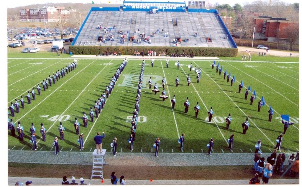 The URI RAM Marching Band in Action