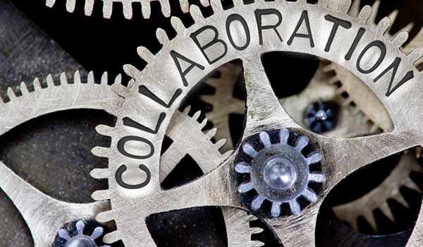 a gear with the word 