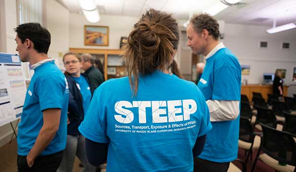 members of STEEP wearing STEEP Tshirts