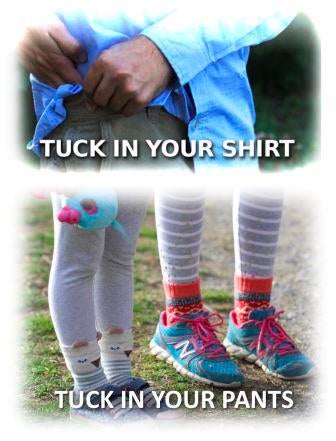 Tip #7: Tuck in your shirt tail when adult ticks are active but tuck your  pant cuffs all the time – TickEncounter