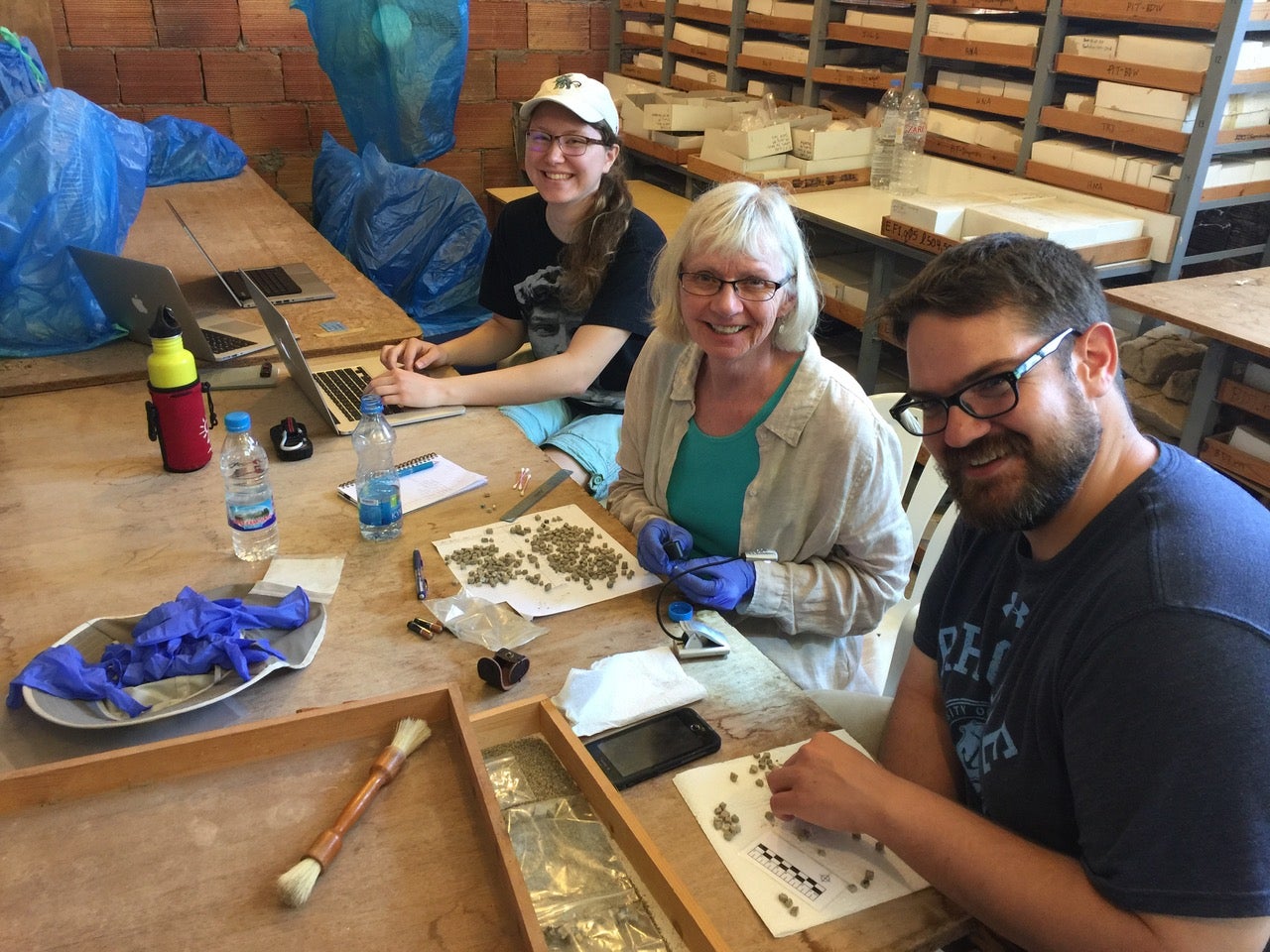 Researchers studying mosaics in Cyprus